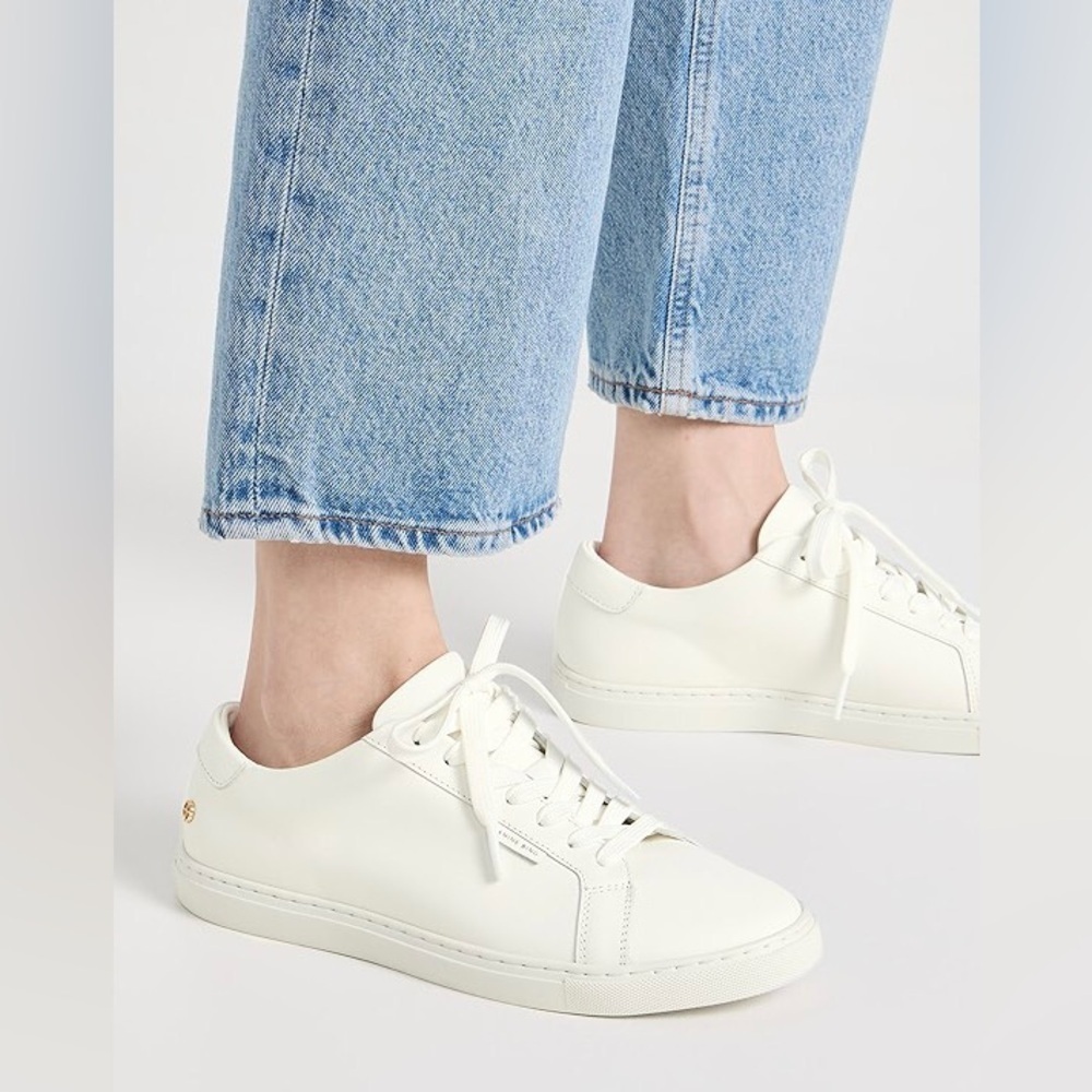 ANINE BING WHITE LAINE LOW TOP SNEAKERS LACE UP Size 36 US 6